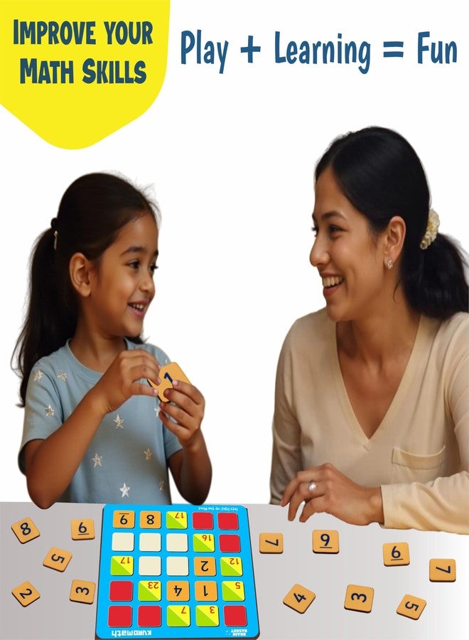 BRAIN BASKET Kuro Math Board Game for Kids & Adults Age 6+ | Educational Math Puzzle & Logic Game | Brain Teaser Board Game for Number Skills, Problem Solving & Family Play - Image 5